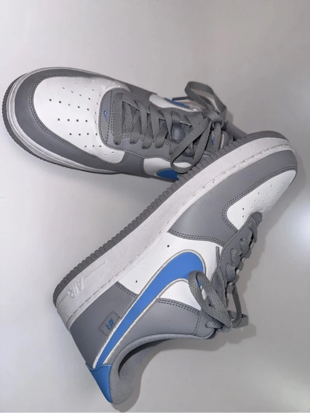 Nike Air Force 1 '07 Next Nature Men’s Wolf Gray & University Blue Size 10.5